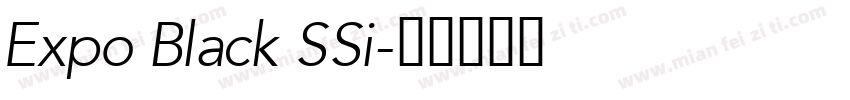 Expo Black SSi字体转换